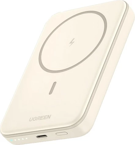 Brezžični polnilnik (powerbank) Ugreen 25208, 10000 mAh, Power Delivery 3.0, bež