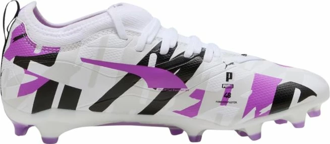Futbalske kopačke za otroke, bele in vijolične, Puma