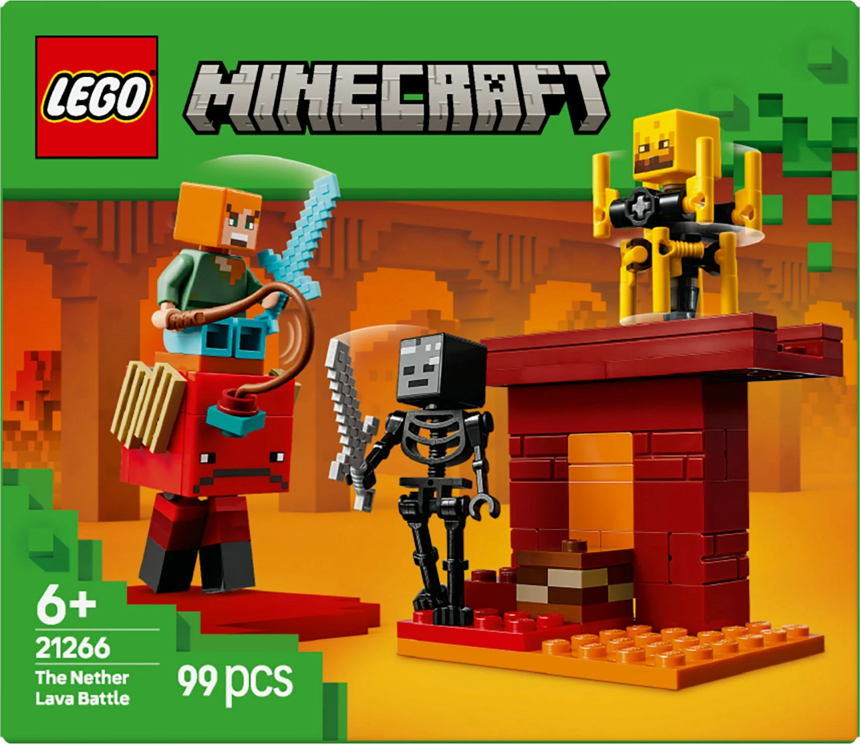 Set za gradnjo LEGO Minecraft 21266, 99 delov, večbarven
