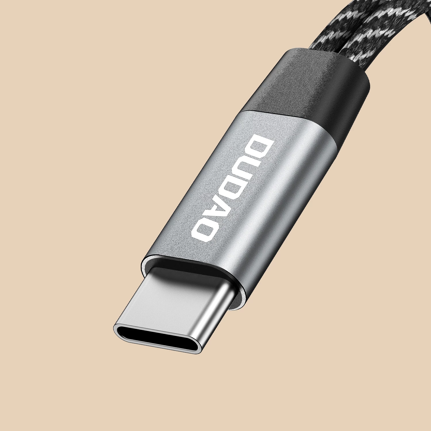 Adapter USB-C 2-v-1, Dudao L13C+, 1,2 m, siv