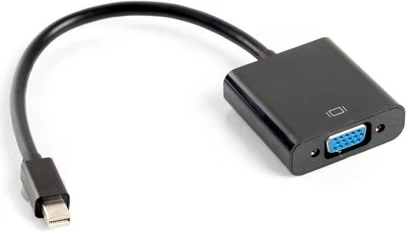 Adapter VGA na mini DisplayPort, Lanberg, črn