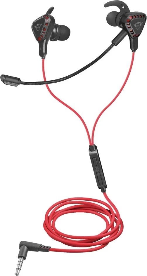 Slušalke za igre GXT 408 Cobra, Trust, črno-rdeče