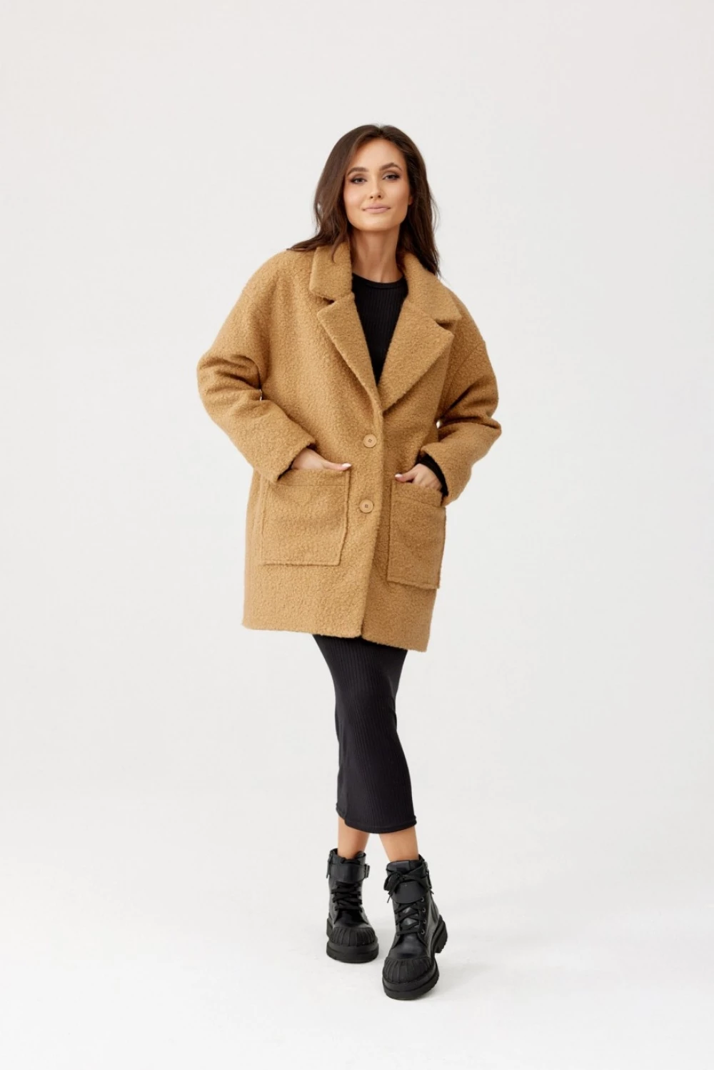 Dolga jakna, Roco Fashion 185283, rjava