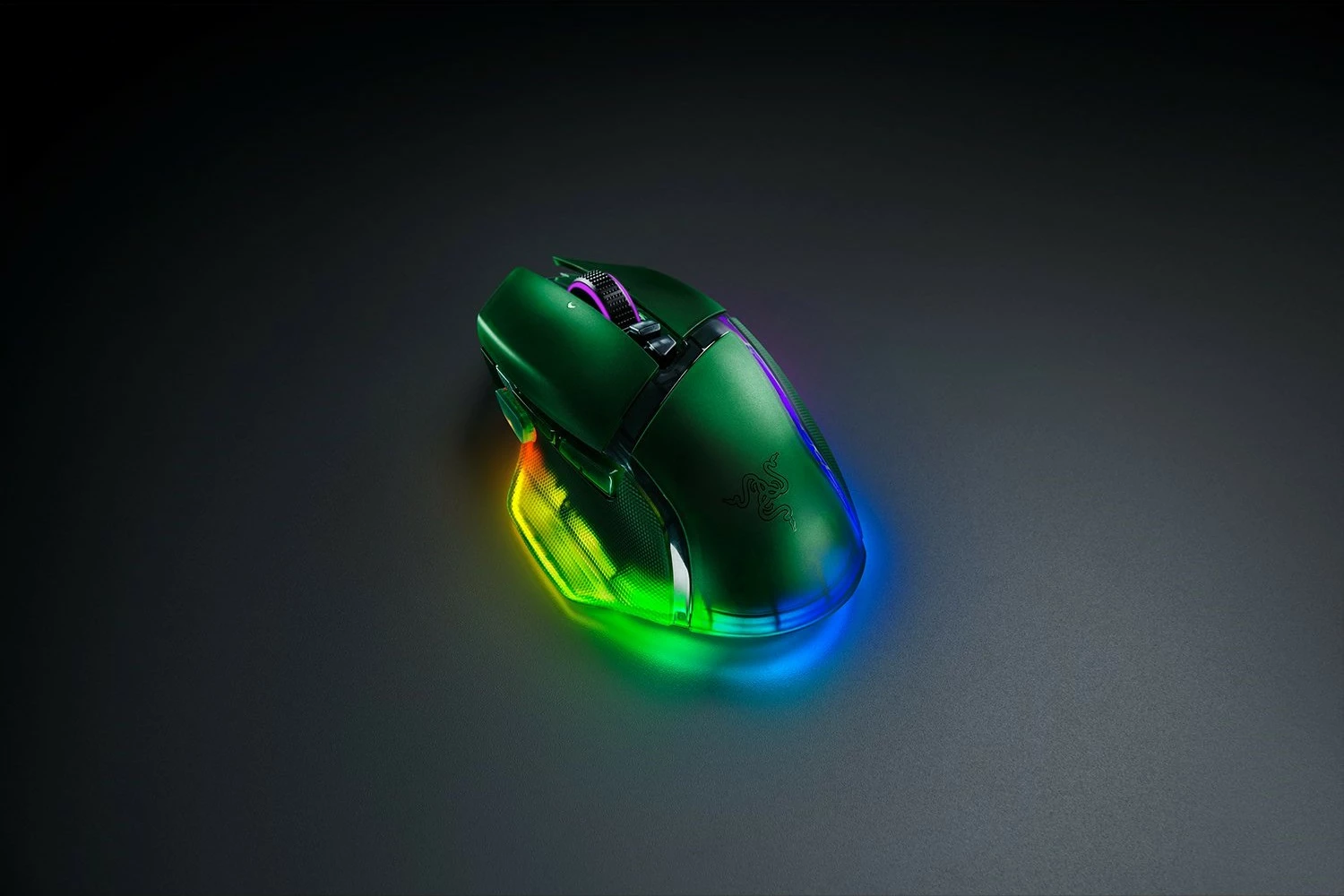 Gaming miška Razer Basilisk V3 Pro 35K Phantom Green