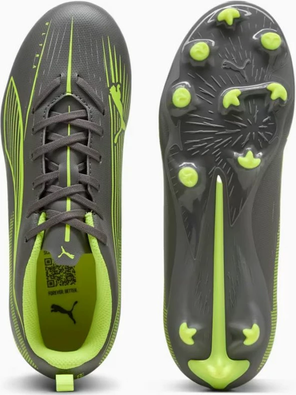 Futbalski copati za otroke, Puma Ultra 5 Play FG/AG Jr, sivi