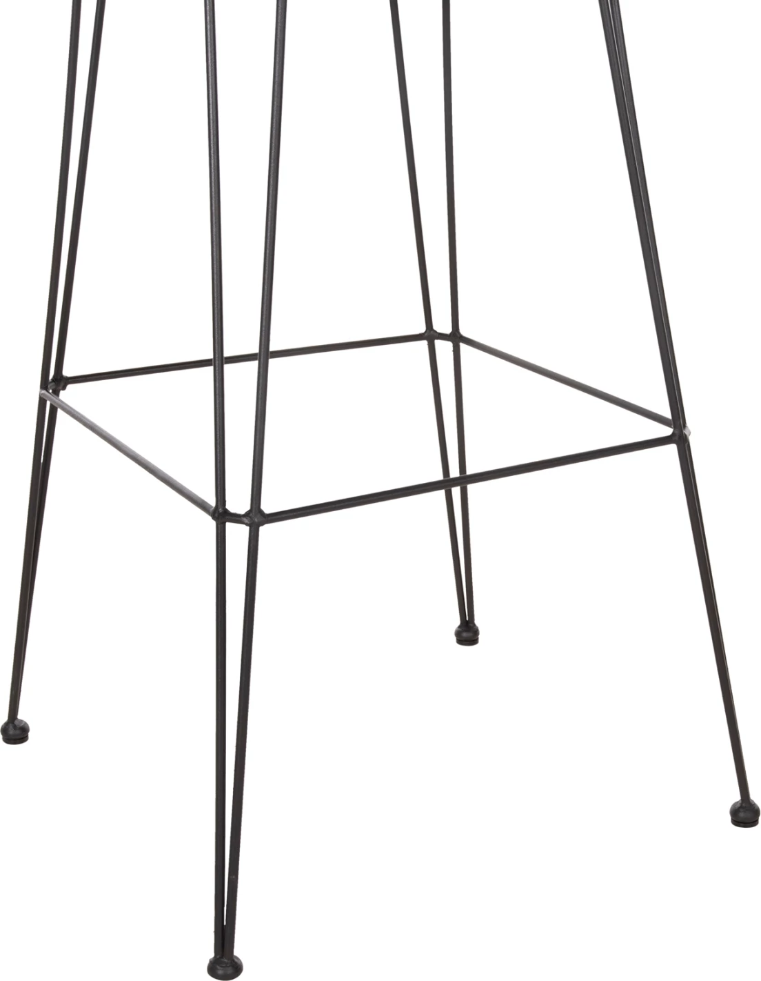 Barski stol Allegra FH5690.11 kovina in blazina črna-pletena bež 55x54x108H cm