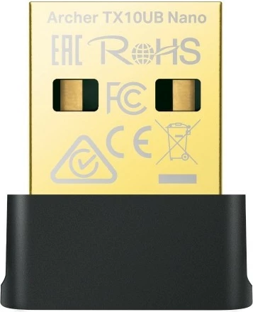 Wi‑Fi in Bluetooth adapter Archer TX10UB Nano, TP‑Link, USB 2.0, dvopasovni, črn