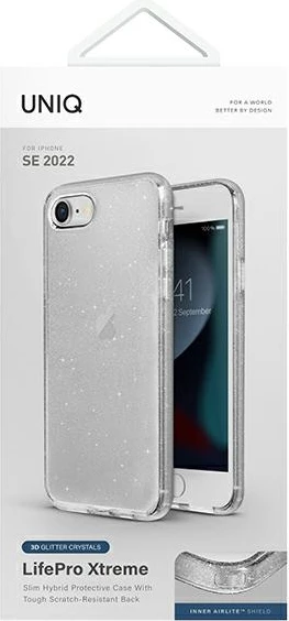 Prozoren srebrn ovitek za telefon UNIQ LifePro Xtreme za iPhone 7/8/SE 2020/SE 2022