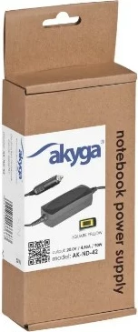 Avtomobilski polnilec Akyga AK-ND-42, 90 W, črn