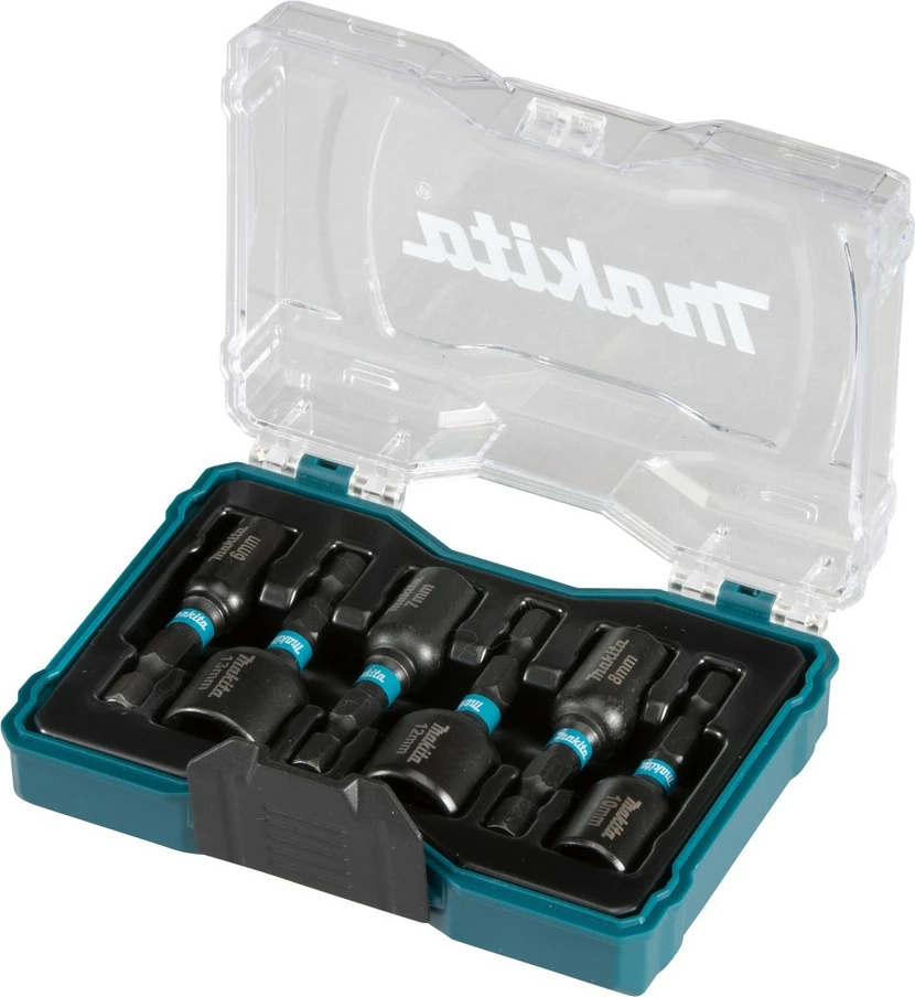 Set ključev, 6-delni, 1/4", 50 mm, jeklo, metriki, črn - Makita