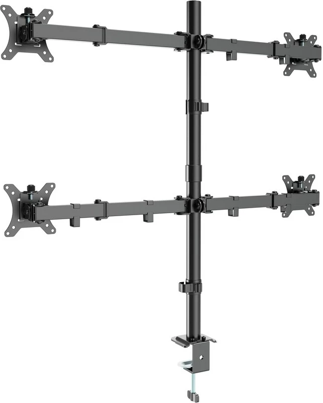 Namizni nosilec za 4 monitorje, 13–32", črn Gembird MA-D4-01