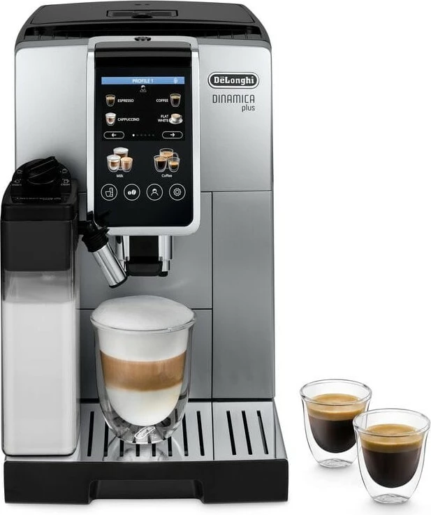 Aparat za kavo, avtomatski, 1,8 L, črno/srebrn DeLonghi Dinamica ECAM 380.85.SB