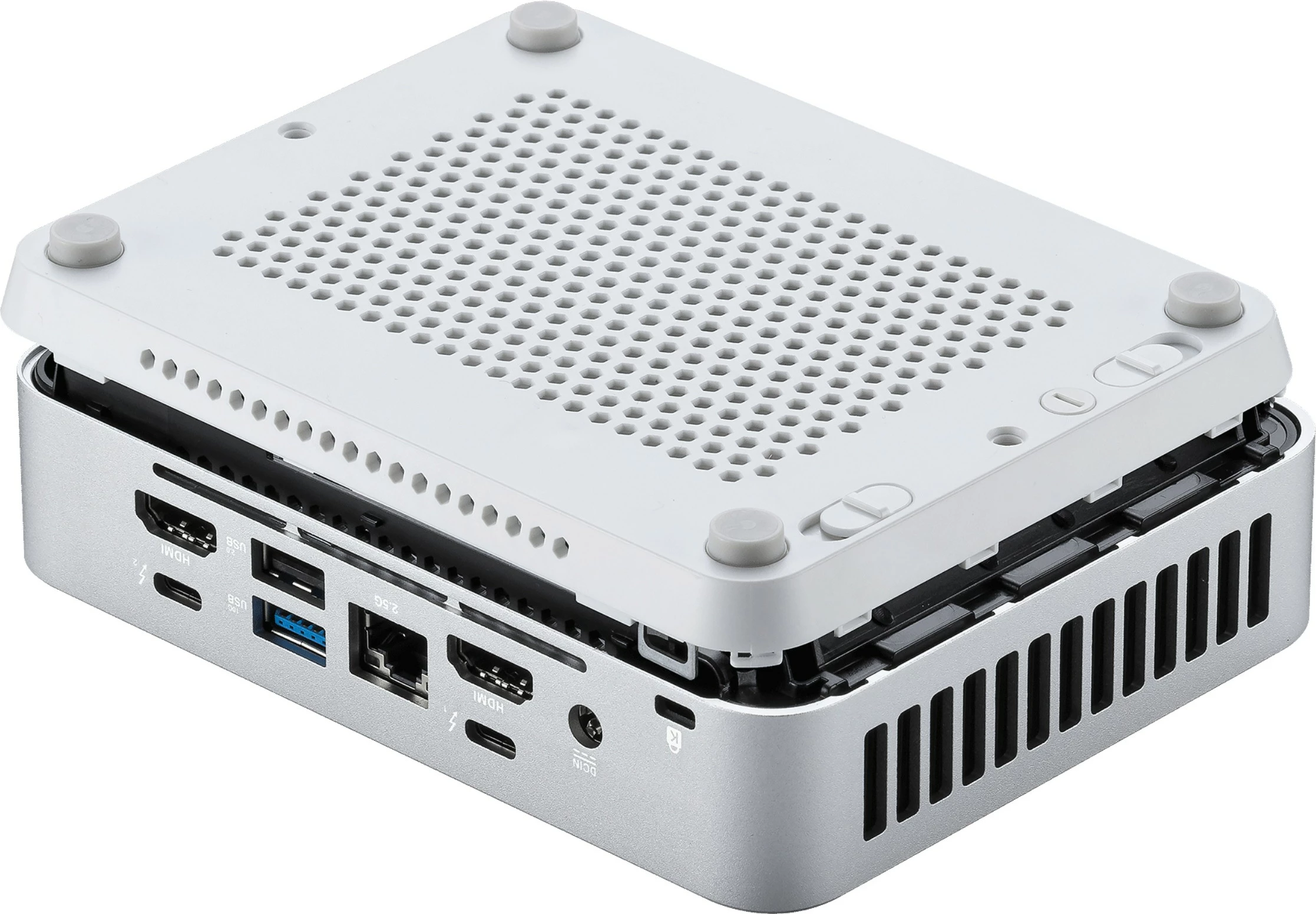 Mini ohišje ASUS NUC 14 Pro+ RNUC14RVSU500000I, Intel Core Ultra 5, DDR5, Intel Arc, Wi‑Fi 6E, srebrna