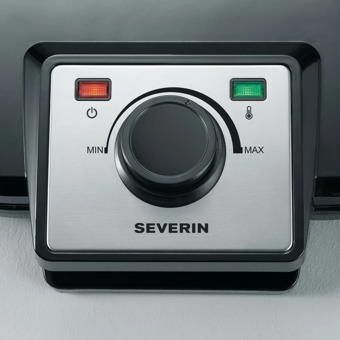 Vafeljnik Severin WA 2106, 2 kosa, 1200 W, črn