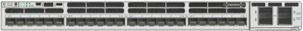 Zmogljiv upravljan stikalnik 24-portni, 10G, 1U Cisco Catalyst 9300X-24Y-A