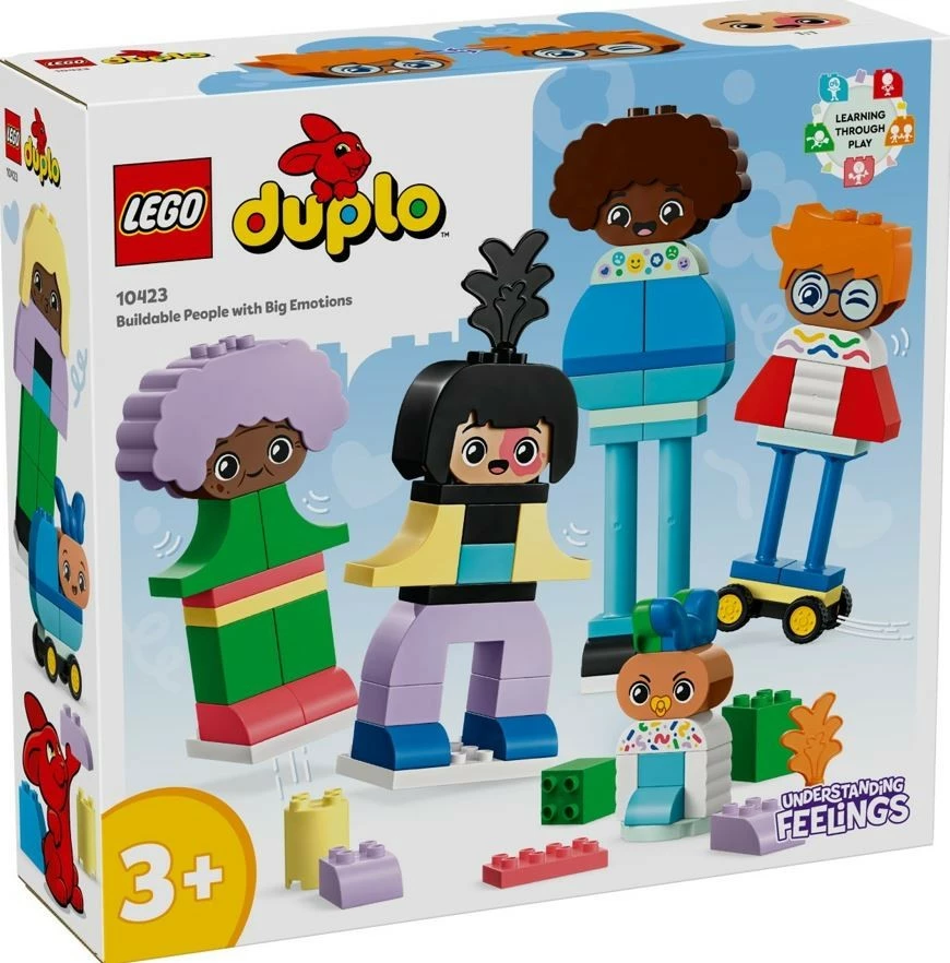 Igralne figurice z izrazi obraza, LEGO DUPLO 10423, 71 kosov, plastika, večbarvno