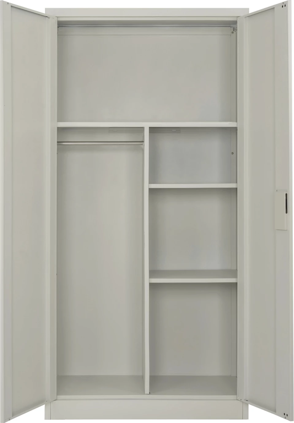 Kovinska garderobna omara 90Χ45Χ181 z delilnikom 2Vrata FH5116