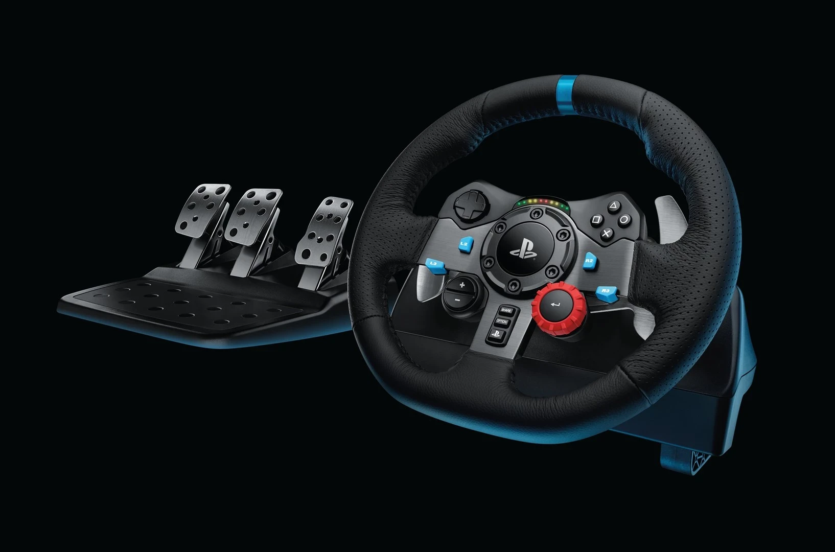 Volan in pedala za igre Logitech G G29, USB 2.0, PlayStation 3/4, črni