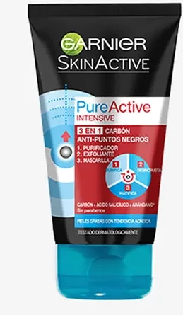 Paketno čiščenje obraza 3 v 1 Garnier Pure Active Intensive 150ml