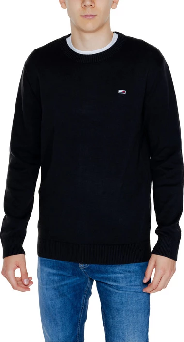 Pulover za moške, črn, Tommy Hilfiger Jeans