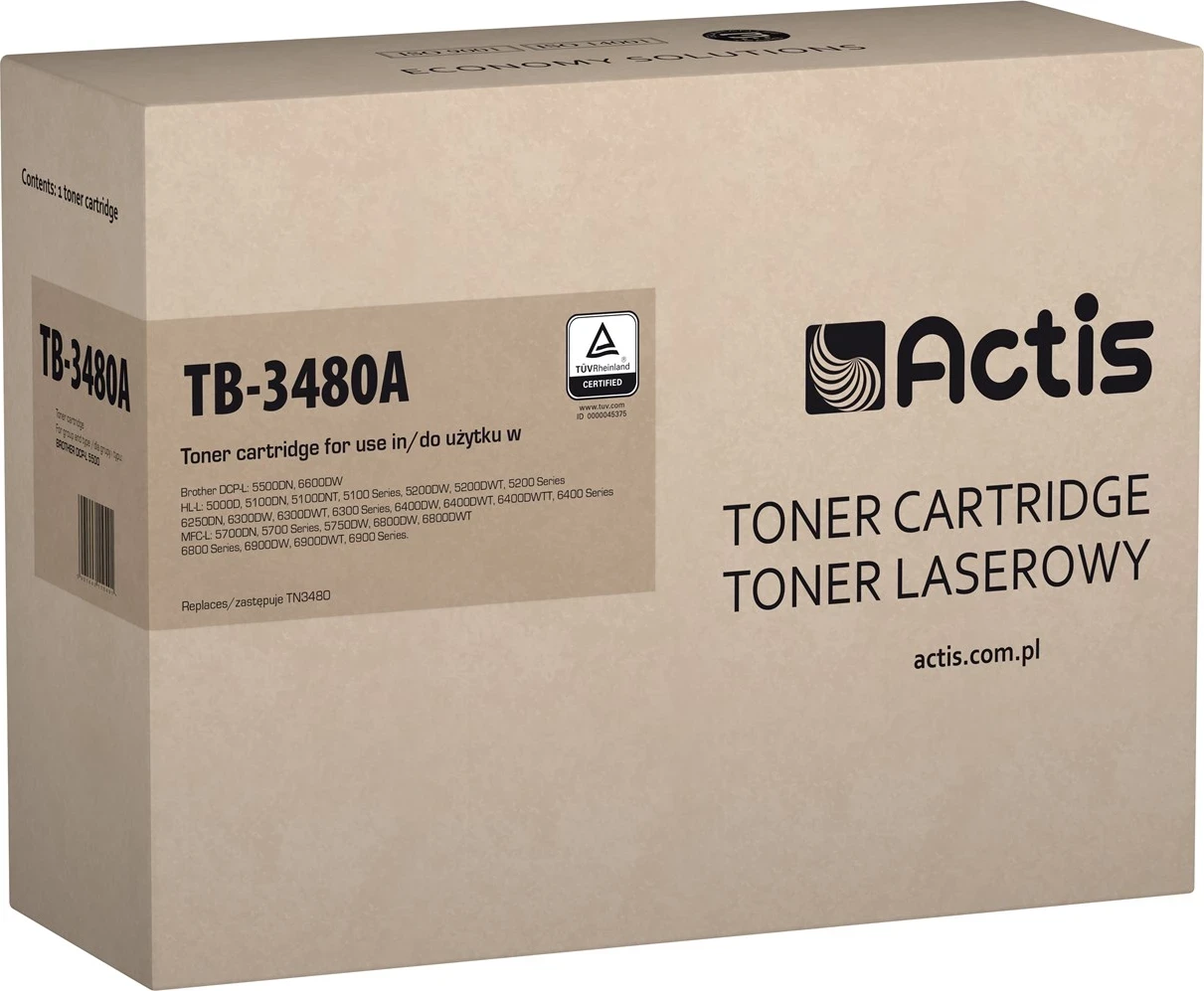Zamenjalni toner Actis TN-3480 za tiskalnike Brother, črn