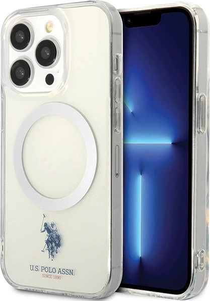 Ovitek za iPhone 15 Pro 6,1", MagSafe, prozoren U.S. Polo Assn. USHMP15LUCIT