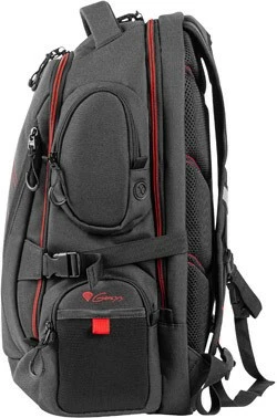 Nahrbtnik za prenosnik do 17,3" Natec Genesis Pallad 550, črn/rdeč