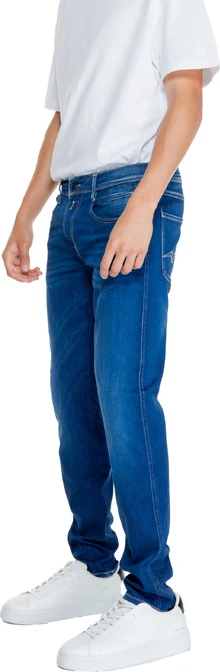 Hlače Replay za moške, modre