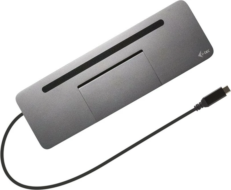 Docking postaja z univerzalnim polnilcem 100 W i-tec C31FLATPRO100, srebrna