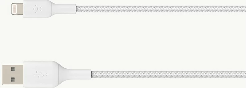 Kabel Lightning na USB A, 1 m, bel — Belkin CAA002BT1MWH