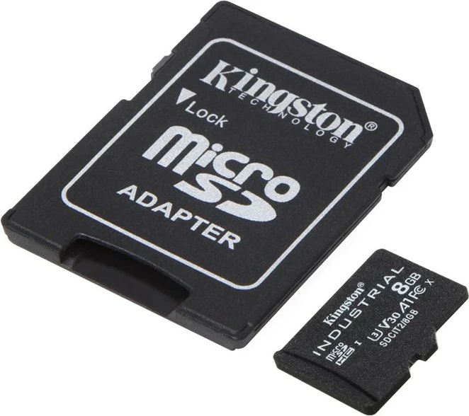 MicroSDHC kartica Kingston Technology Industrial 8 GB, črna