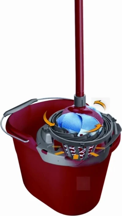 Vedro za iztiskanje Vileda Torsion Power, rdeče