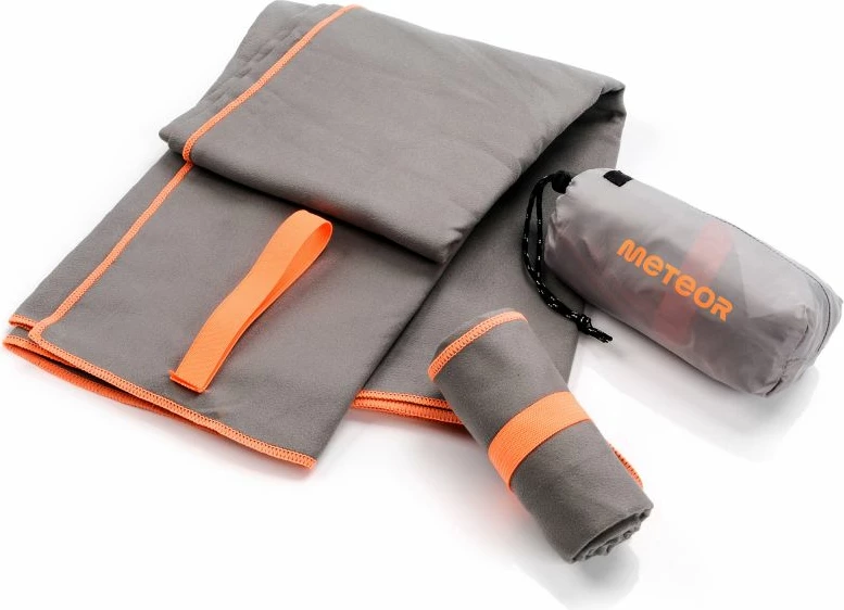 Brisača Meteor, L 80 x 130 cm, siva