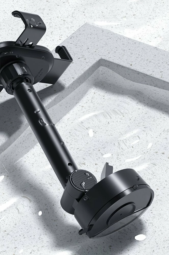 Teleskopski gravitacijski nosilec za steklo ali armaturno ploščo, Baseus SUYL-JY01, črn