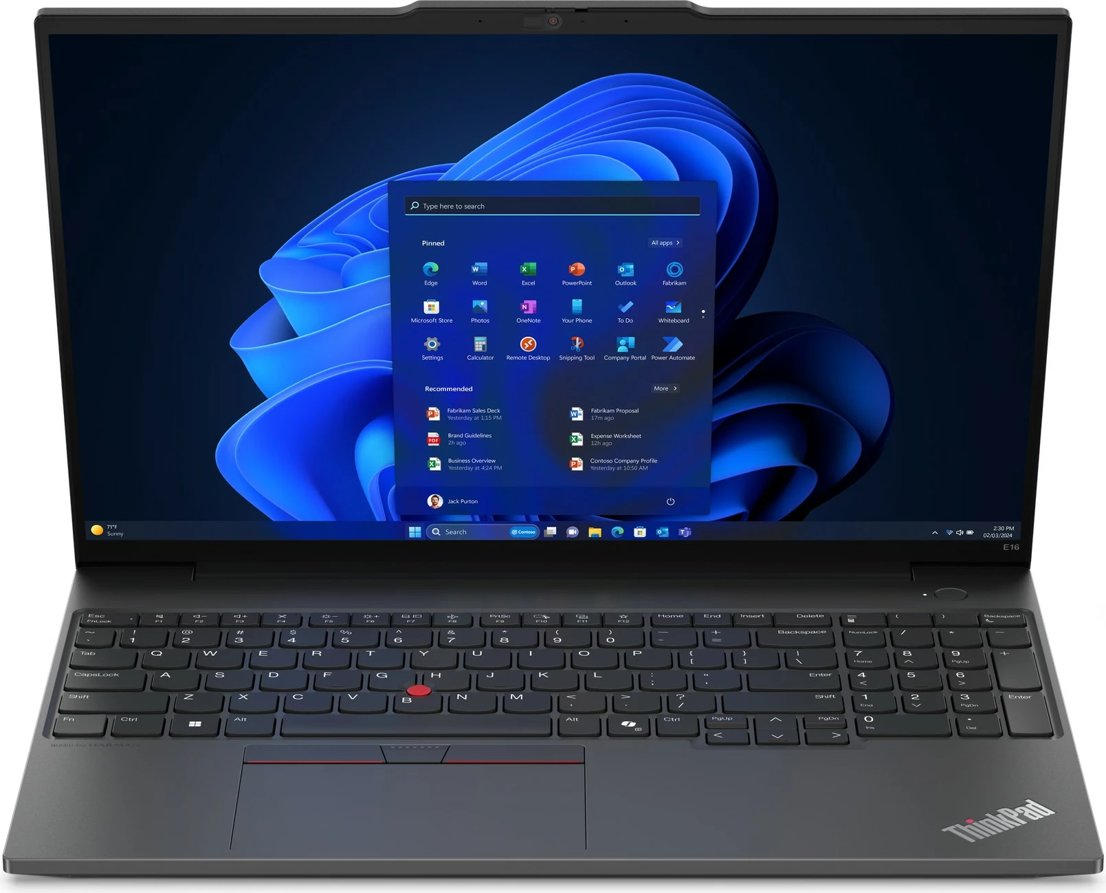 Prenosnik z visoko zmogljivostjo Lenovo ThinkPad E16, 16", AMD Ryzen 5, 16 GB RAM, 512 GB SSD, AMD Radeon Graphics, črn (DE tipkovnica)