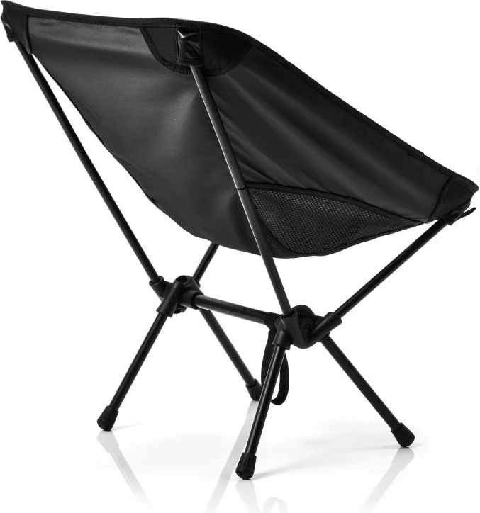 Zložljiv stol za turizem Meteor, črn