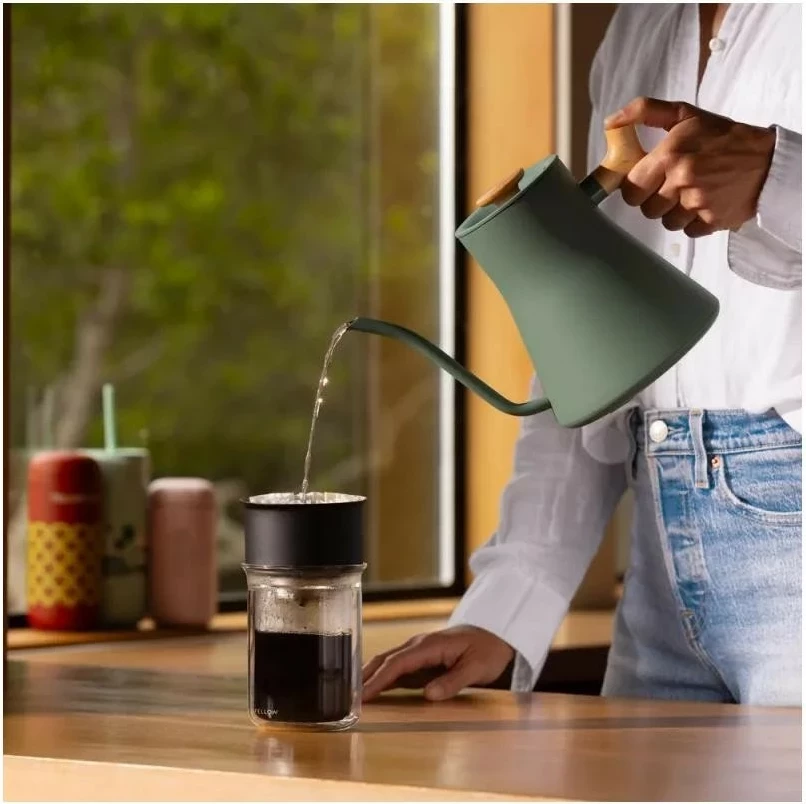 Električni čajnik, Fellow Stagg EKG PRO, 0,9 L, zeleno/rjav