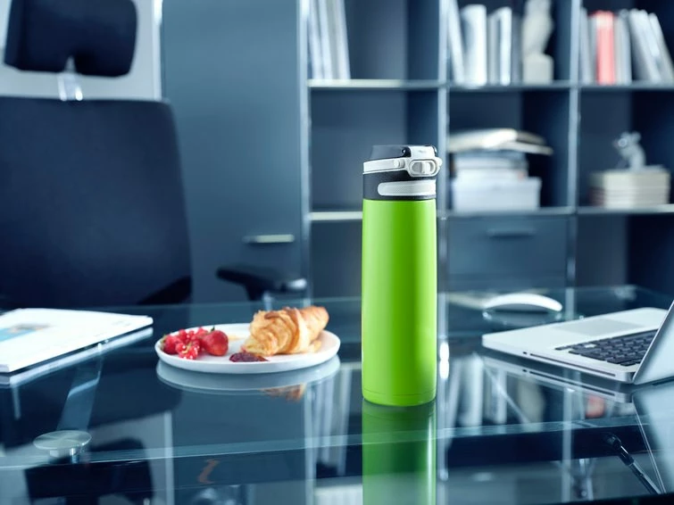 Termos za potovanje 600 ml, LEIFHEIT 3277, zeleno/črn