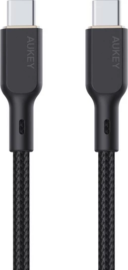 Kabel USB-C na USB-C AUKEY CB-KCC101, 1 m, Kevlar, 100 W, črn