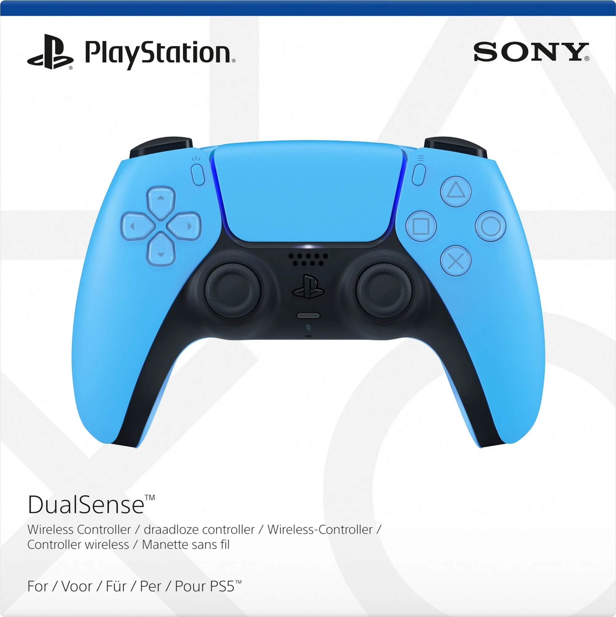 Brezžični igralni plošček DualSense, SONY PS5, Starlight Blue