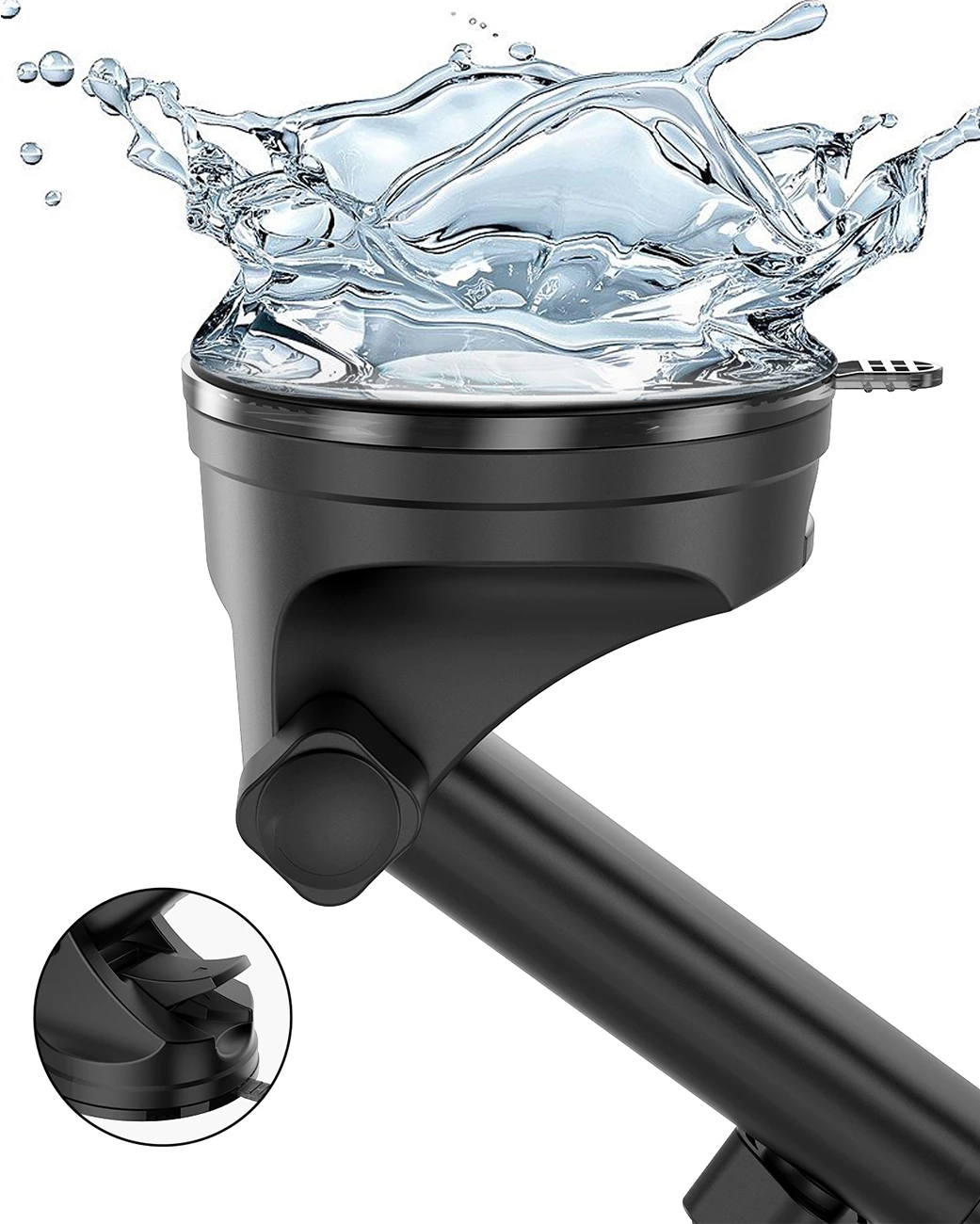 Držalo za pametni telefon, gravitacijsko, s sesalno ploščo, črno Dudao F5N+