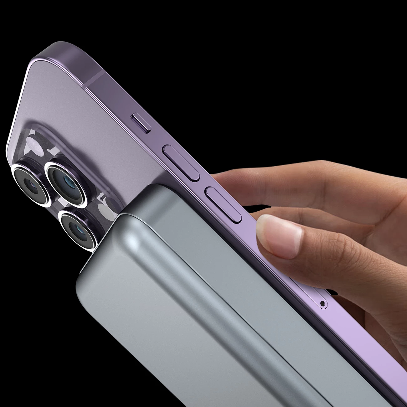 Power bank Dudao TGK1, 10000 mAh, MagSafe brezžično, 20 W, črn