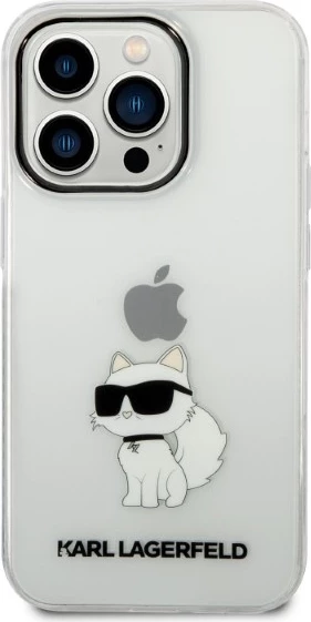 Ovitek Choupette Karl Lagerfeld za iPhone 14 Pro, prozoren