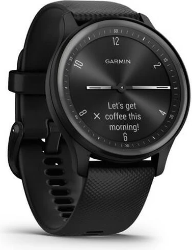 Hibridna pametna ura vívomove Sport, OLED, GPS, črna