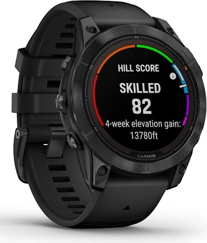 Napredna pametna ura z sončnim polnjenjem Garmin Fenix 7 Pro Solar 47 mm črno/siva