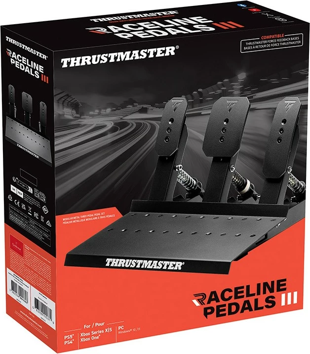 Raceline pedala Thrustmaster AddOn Pedals III, za PC/KON, črne