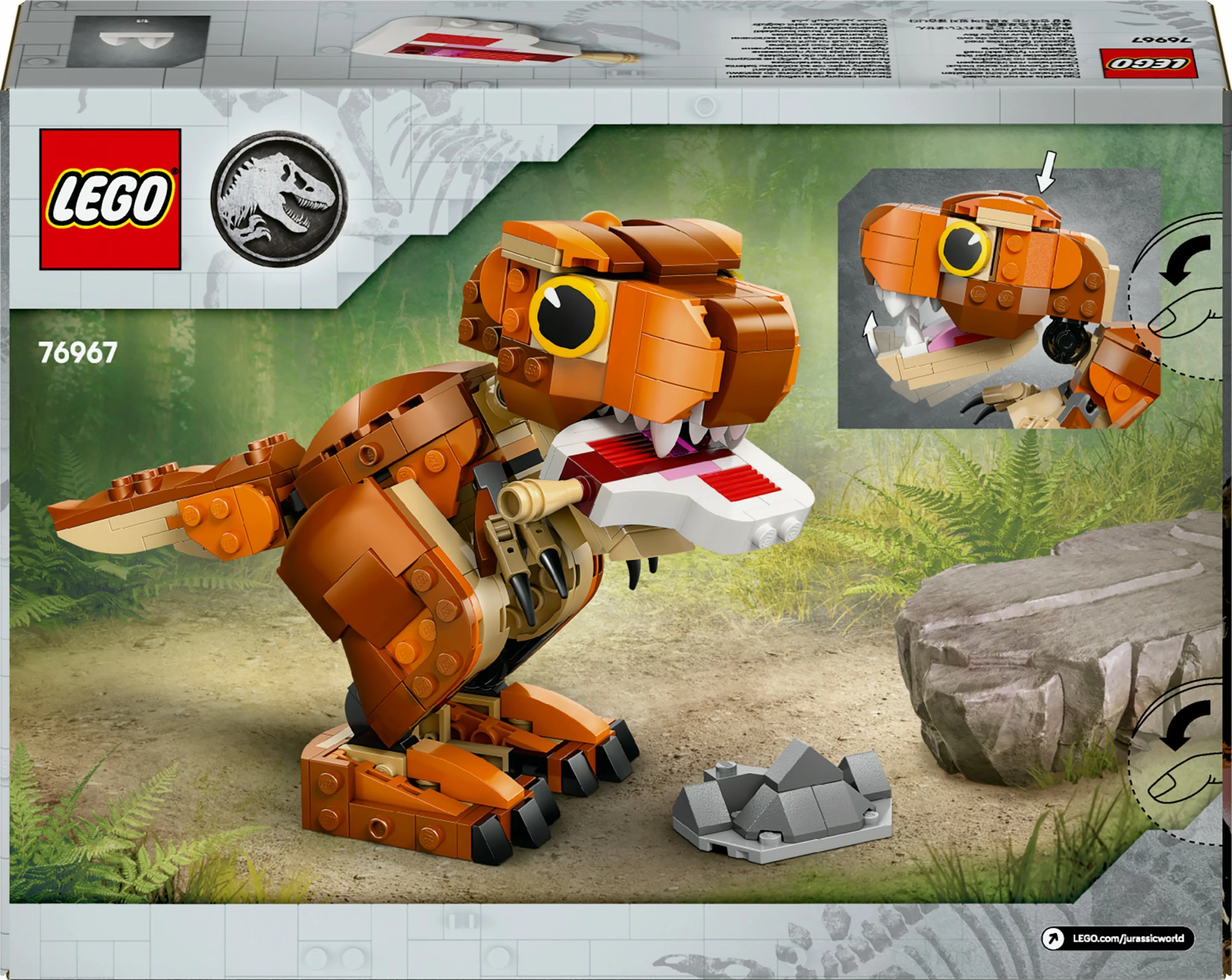Gradbeni set LEGO Jurassic World 76967 Little Eatie T.Rex, 317 kosov, večbarven