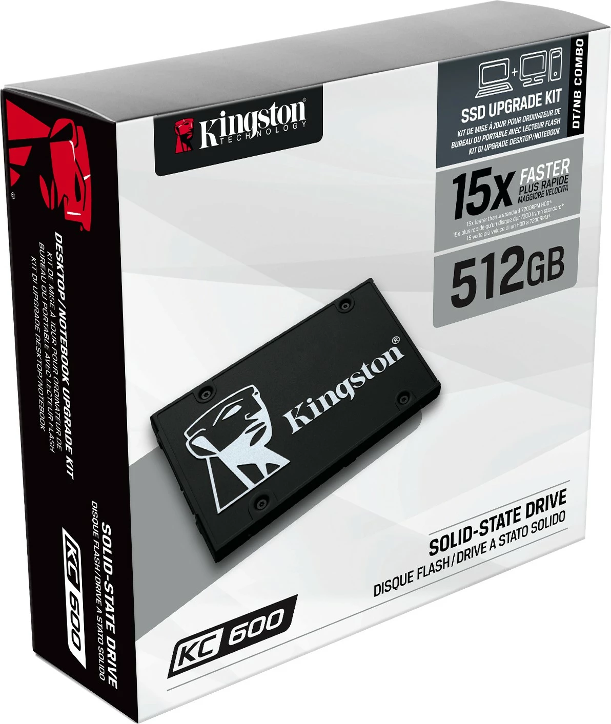 SSD 512 GB, 2.5", 550 MB/s Kingston KC600