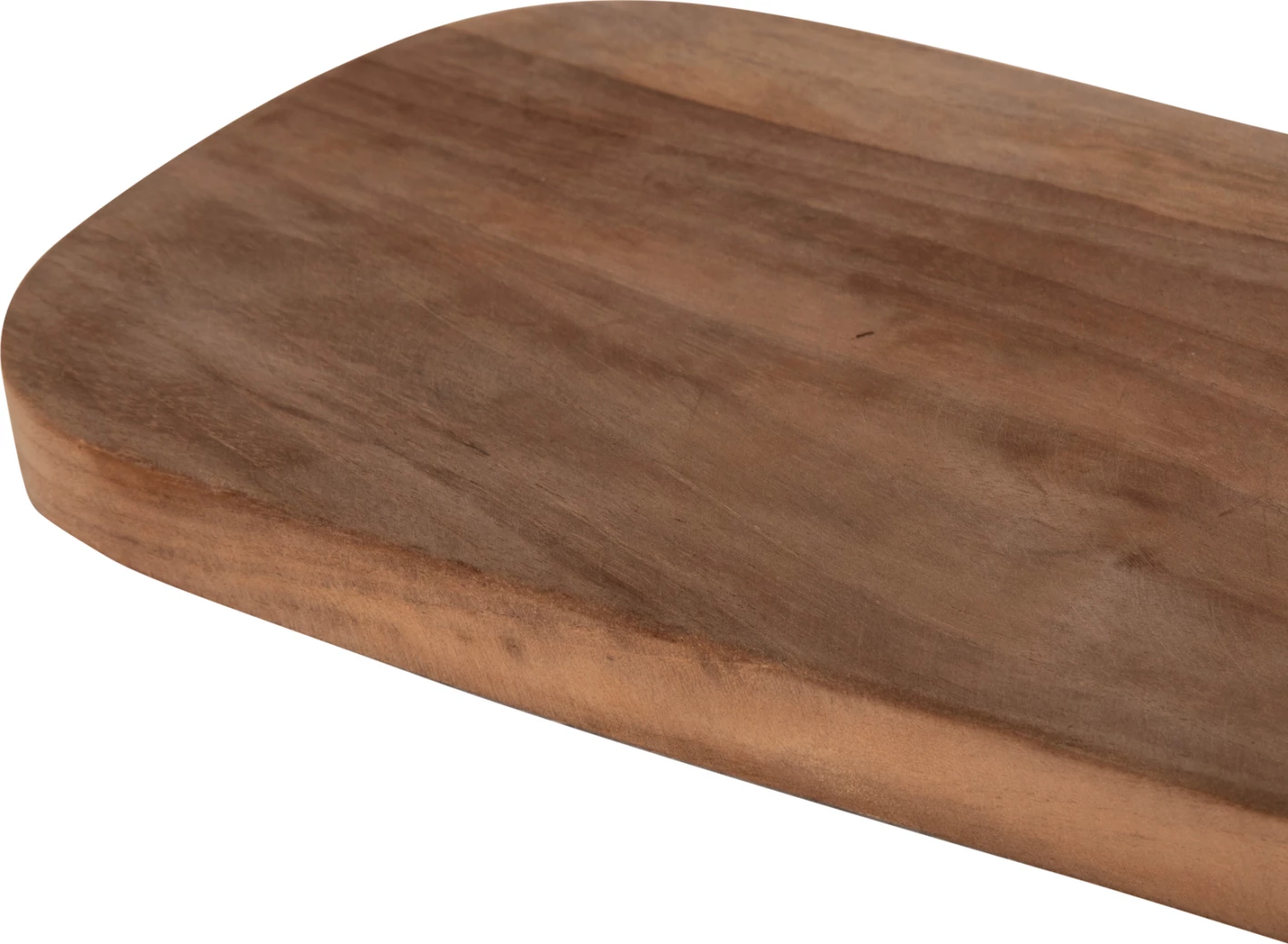 Deska za rezanje v podolgovati obliki FH4286 iz tikovine v naravni barvi z luknjo za obešanje 15x39x2Hcm