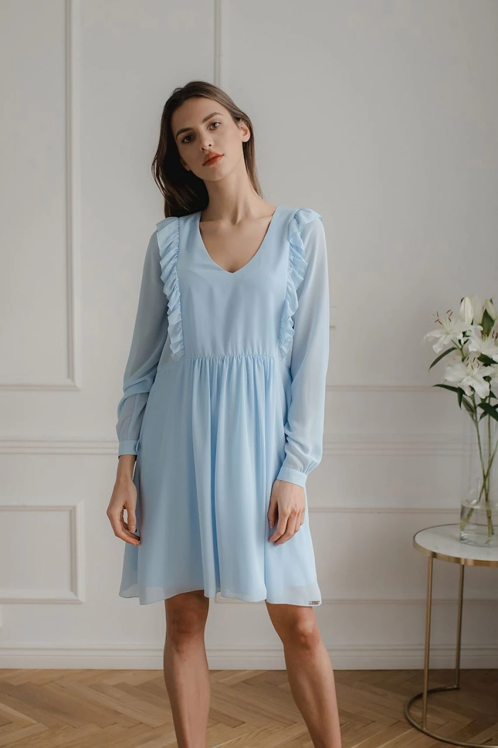 Elegant obleka Lenitif 143900, modra